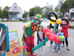 Clown Pippy Show beim Straßenfest in Duisburg
